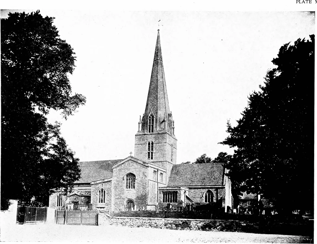 An illustration from The English village church; exteriors and interiors, 1921, leaf 42