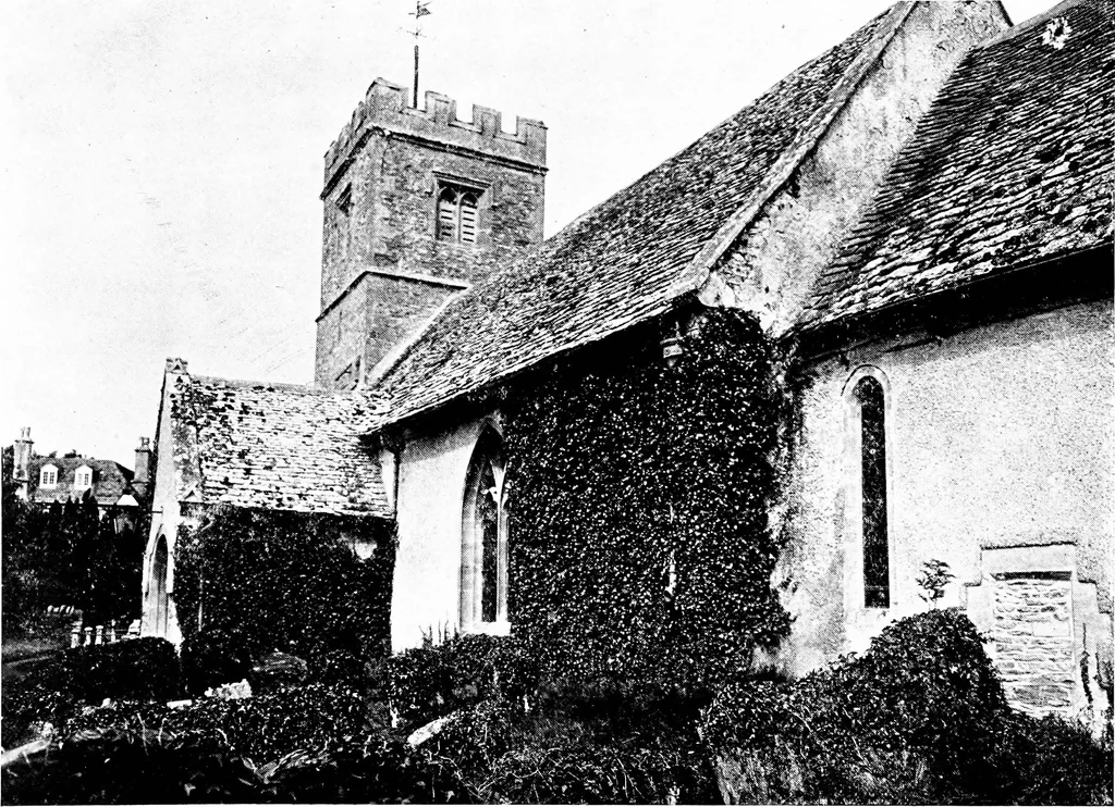 An illustration from The English village church; exteriors and interiors, 1921, leaf 44
