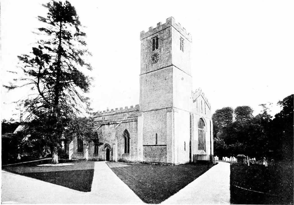 An illustration from The English village church; exteriors and interiors, 1921, leaf 48