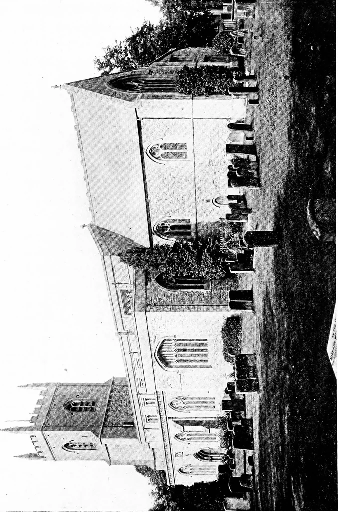 An illustration from The English village church; exteriors and interiors, 1921, leaf 50