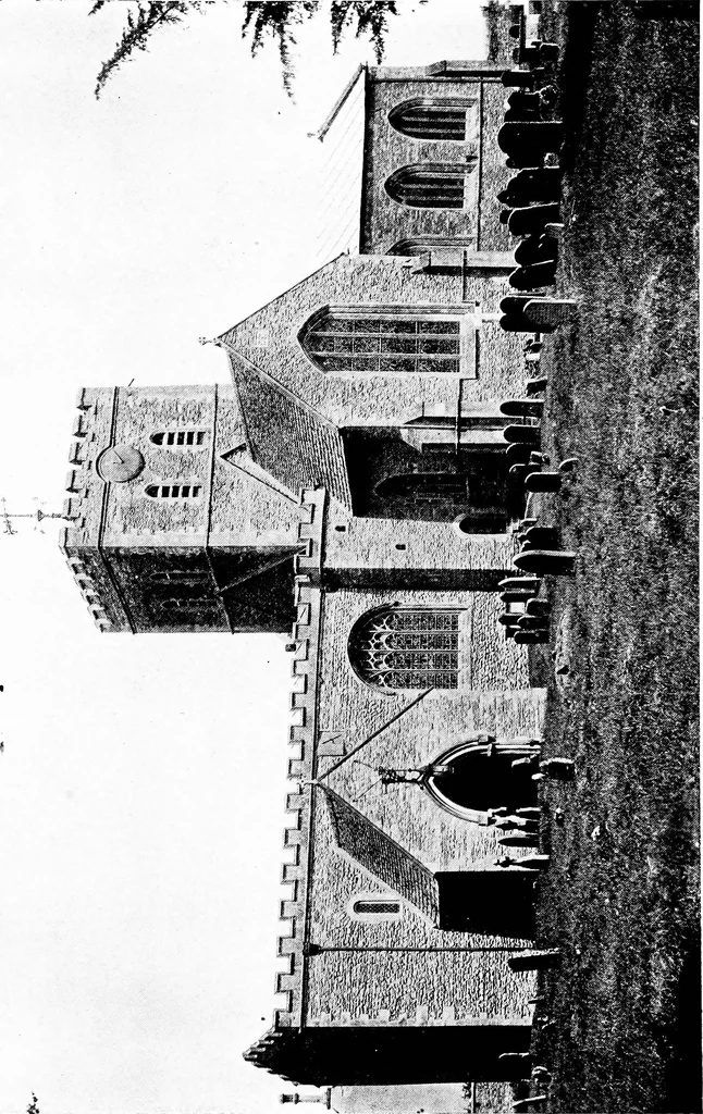 An illustration from The English village church; exteriors and interiors, 1921, leaf 68