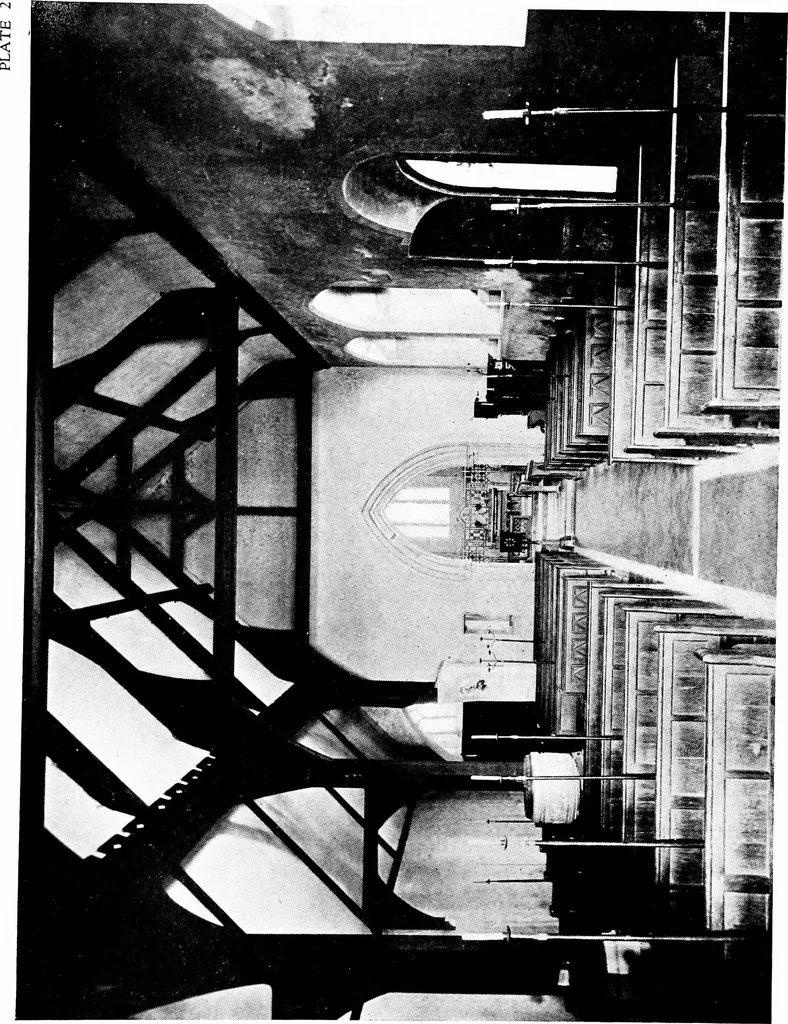 An illustration from The English village church; exteriors and interiors, 1921, leaf 74