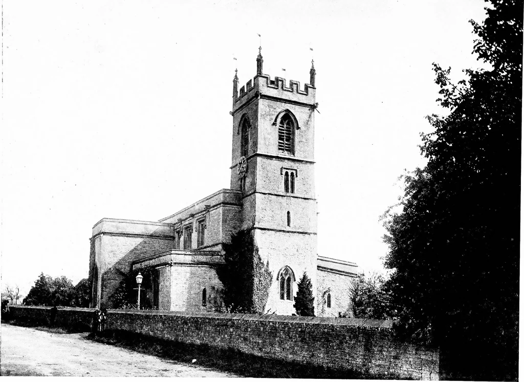 An illustration from The English village church; exteriors and interiors, 1921, leaf 76