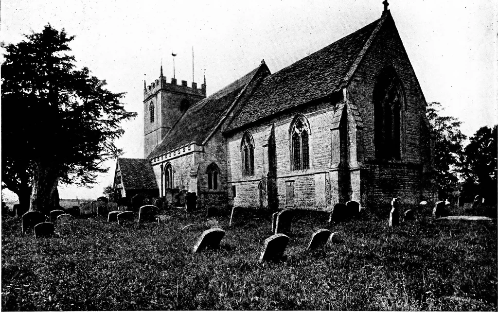An illustration from The English village church; exteriors and interiors, 1921, leaf 78