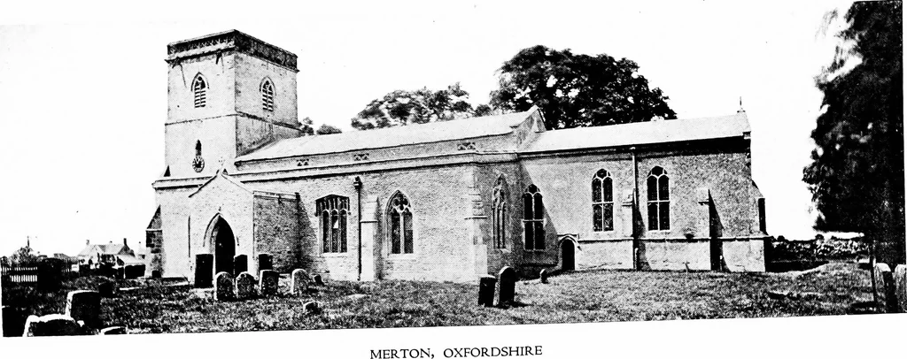 An illustration from The English village church; exteriors and interiors, 1921, leaf 82