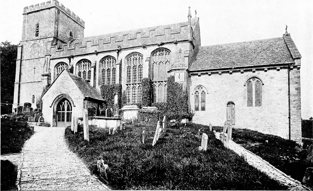 An illustration from The English village church; exteriors and interiors, 1921, leaf 84