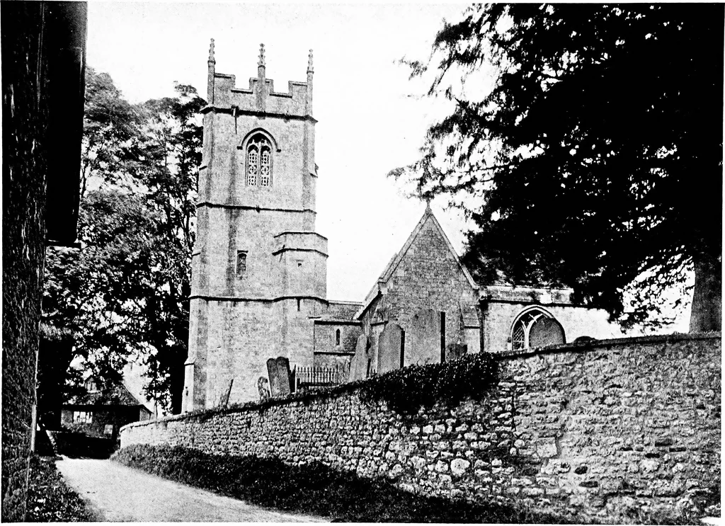 An illustration from The English village church; exteriors and interiors, 1921, leaf 96
