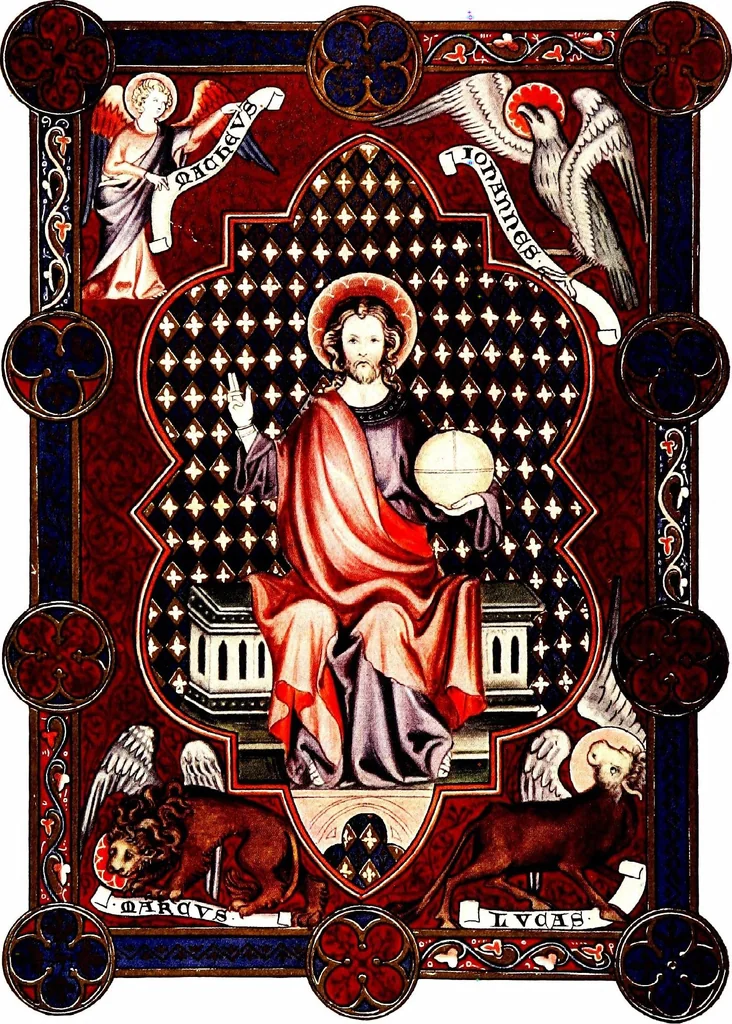 An illustration from The cathedral builders in England, 1905, leaf 8