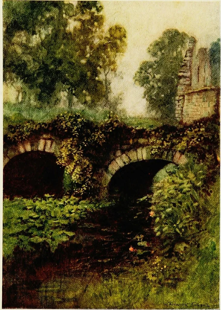 An illustration from The greater abbeys of England, 1908, leaf 154