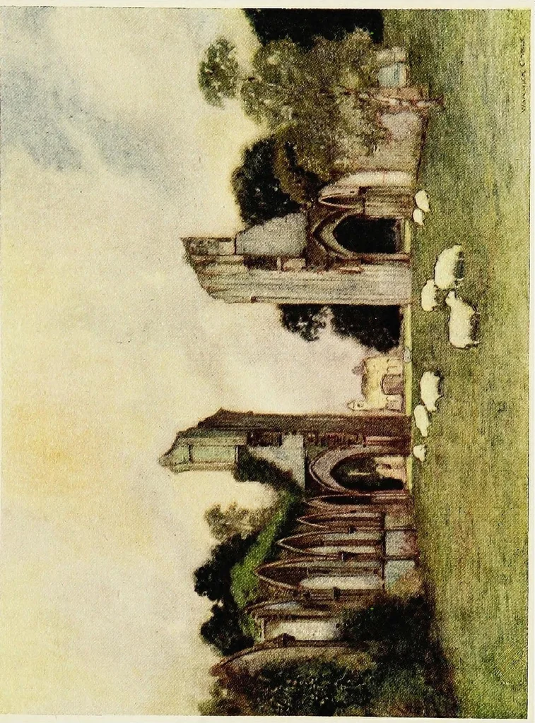 An illustration from The greater abbeys of England, 1908, leaf 174