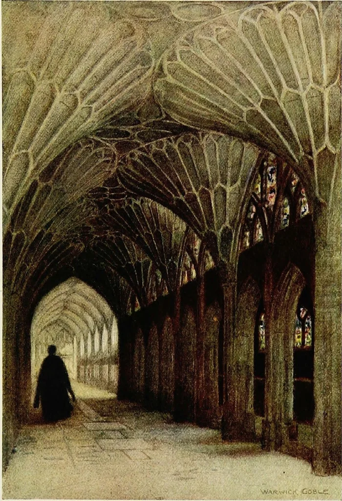 An illustration from The greater abbeys of England, 1908, leaf 192