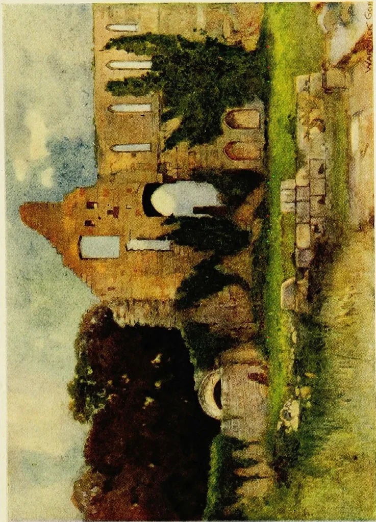 An illustration from The greater abbeys of England, 1908, leaf 198
