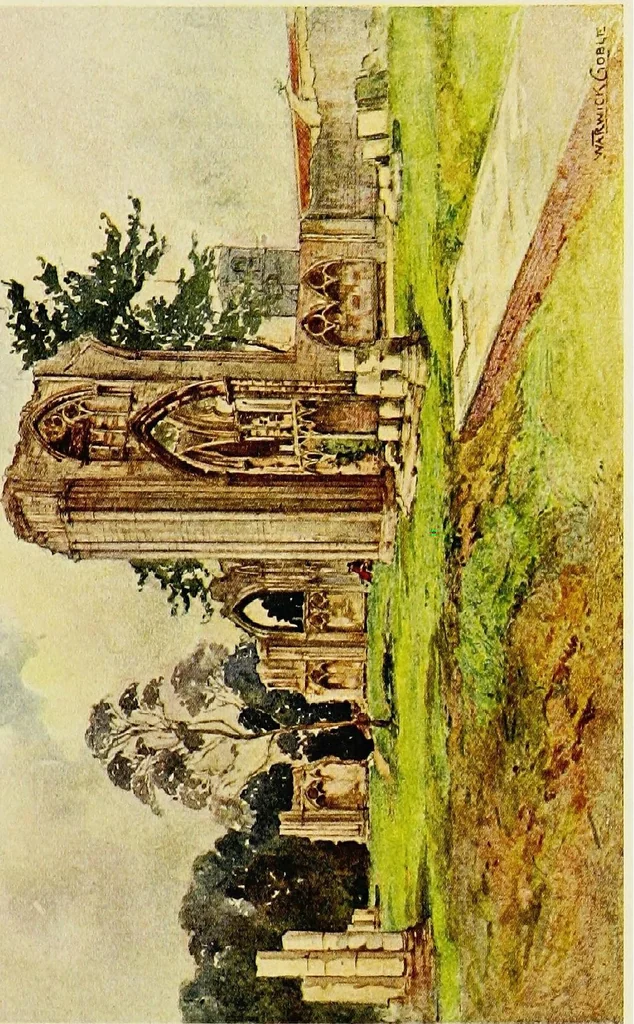 An illustration from The greater abbeys of England, 1908, leaf 210