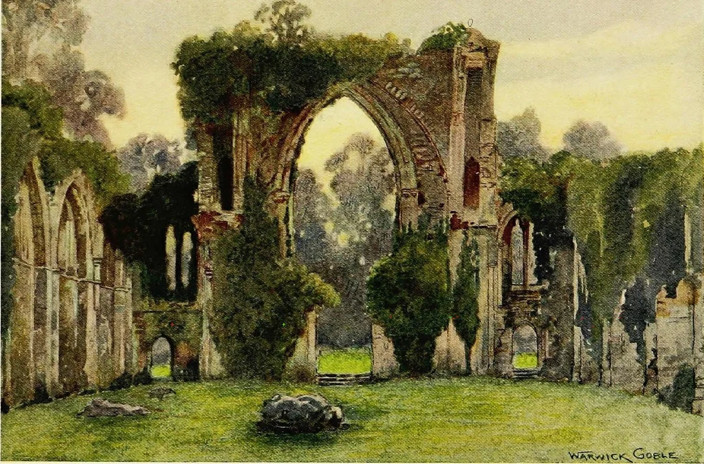 An illustration from The greater abbeys of England, 1908, leaf 234