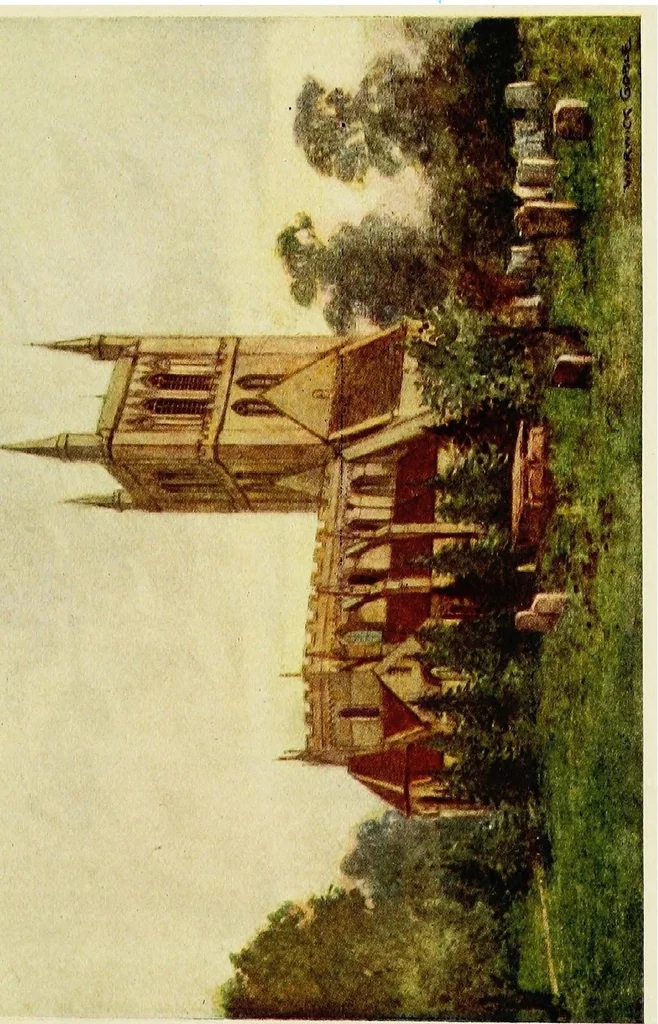 An illustration from The greater abbeys of England, 1908, leaf 242