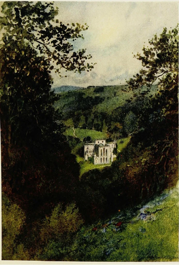 An illustration from The greater abbeys of England, 1908, leaf 258
