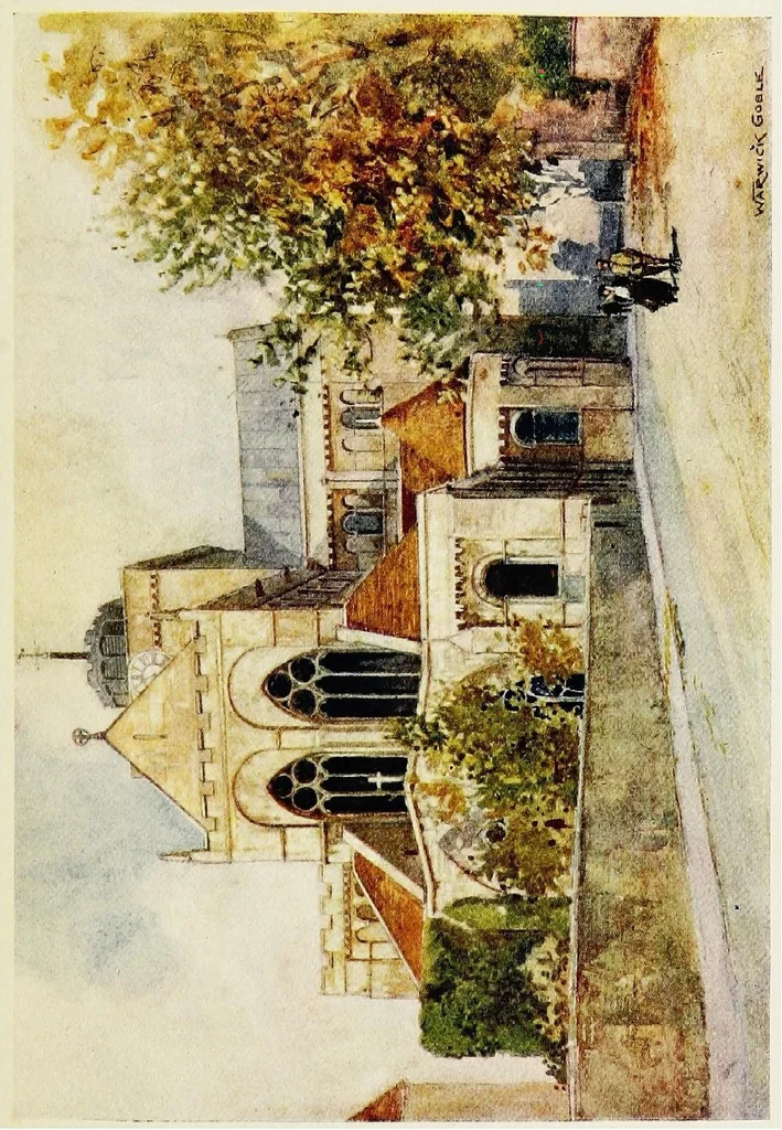An illustration from The greater abbeys of England, 1908, leaf 266