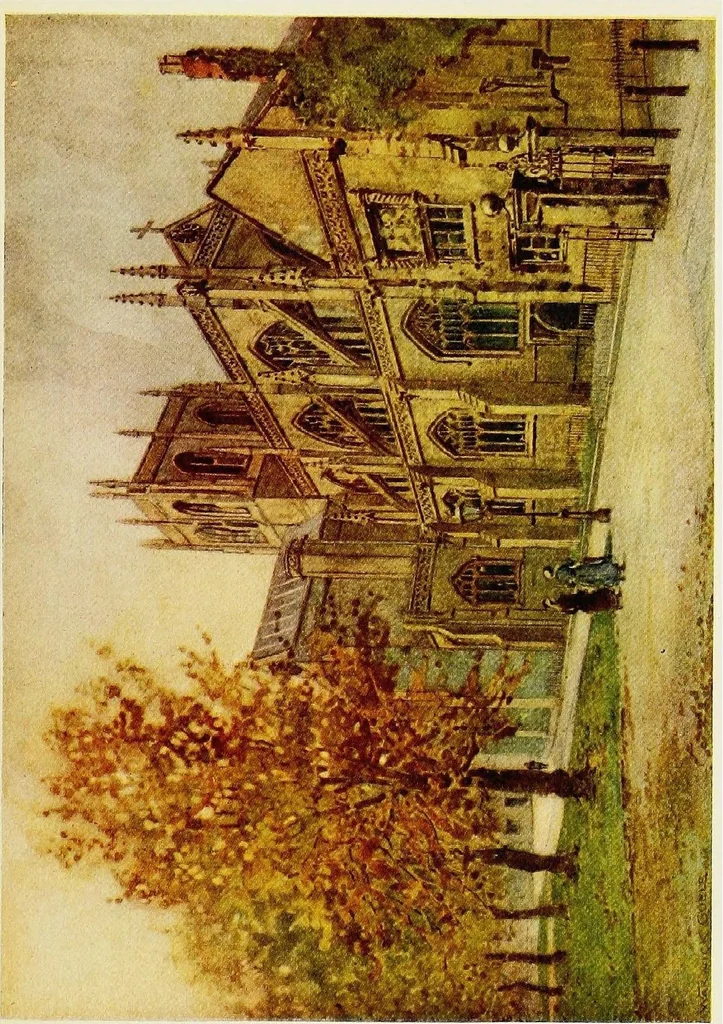 An illustration from The greater abbeys of England, 1908, leaf 278