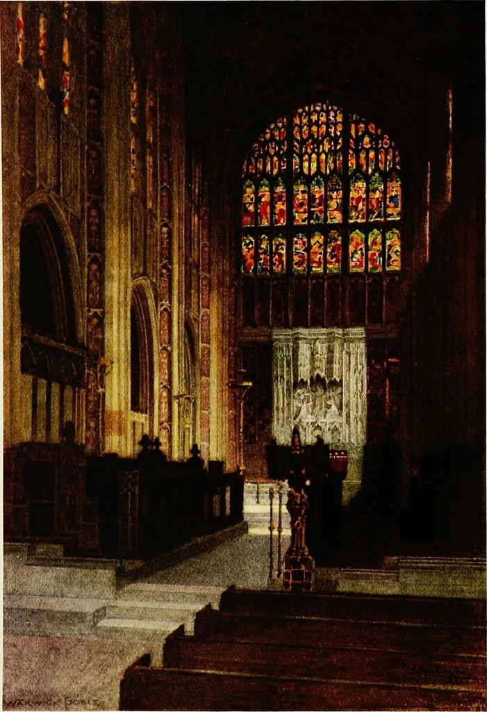 An illustration from The greater abbeys of England, 1908, leaf 282