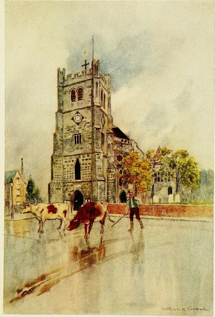 An illustration from The greater abbeys of England, 1908, leaf 356