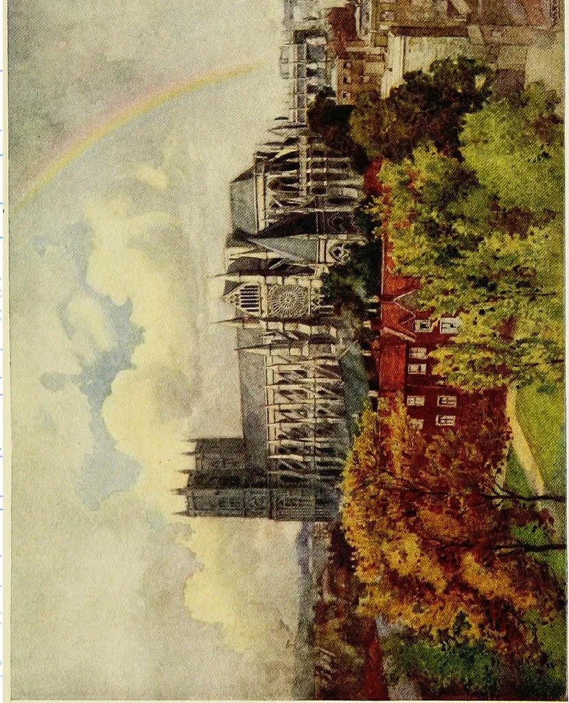 An illustration from The greater abbeys of England, 1908, leaf 376