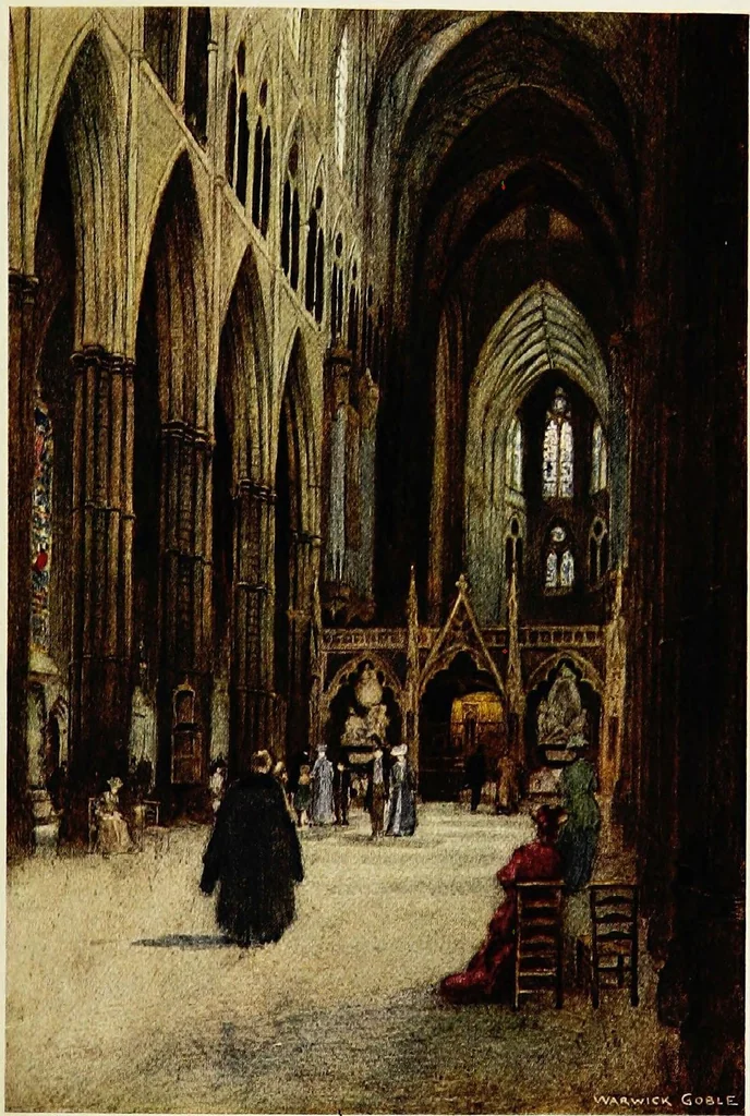 An illustration from The greater abbeys of England, 1908, leaf 380