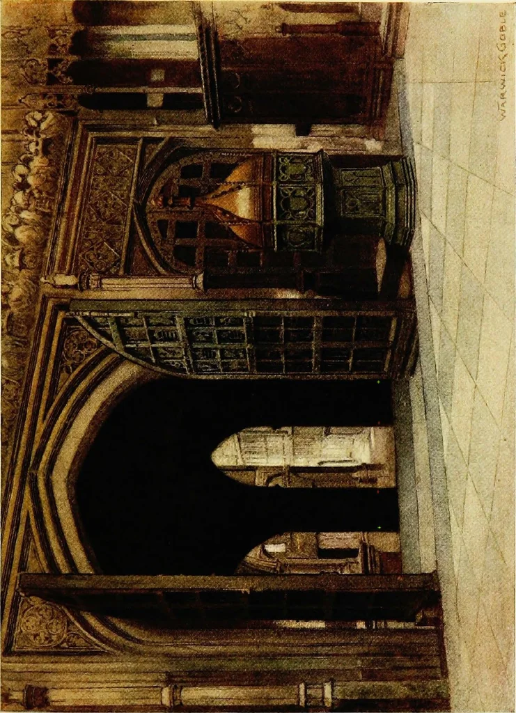 An illustration from The greater abbeys of England, 1908, leaf 388