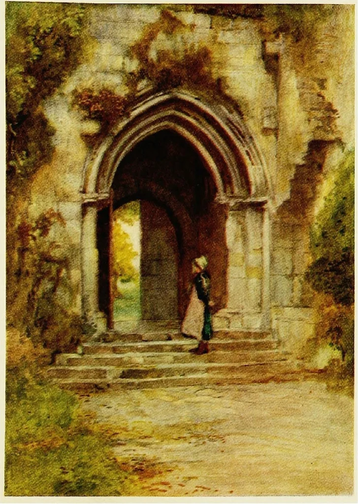 An illustration from The greater abbeys of England, 1908, leaf 64