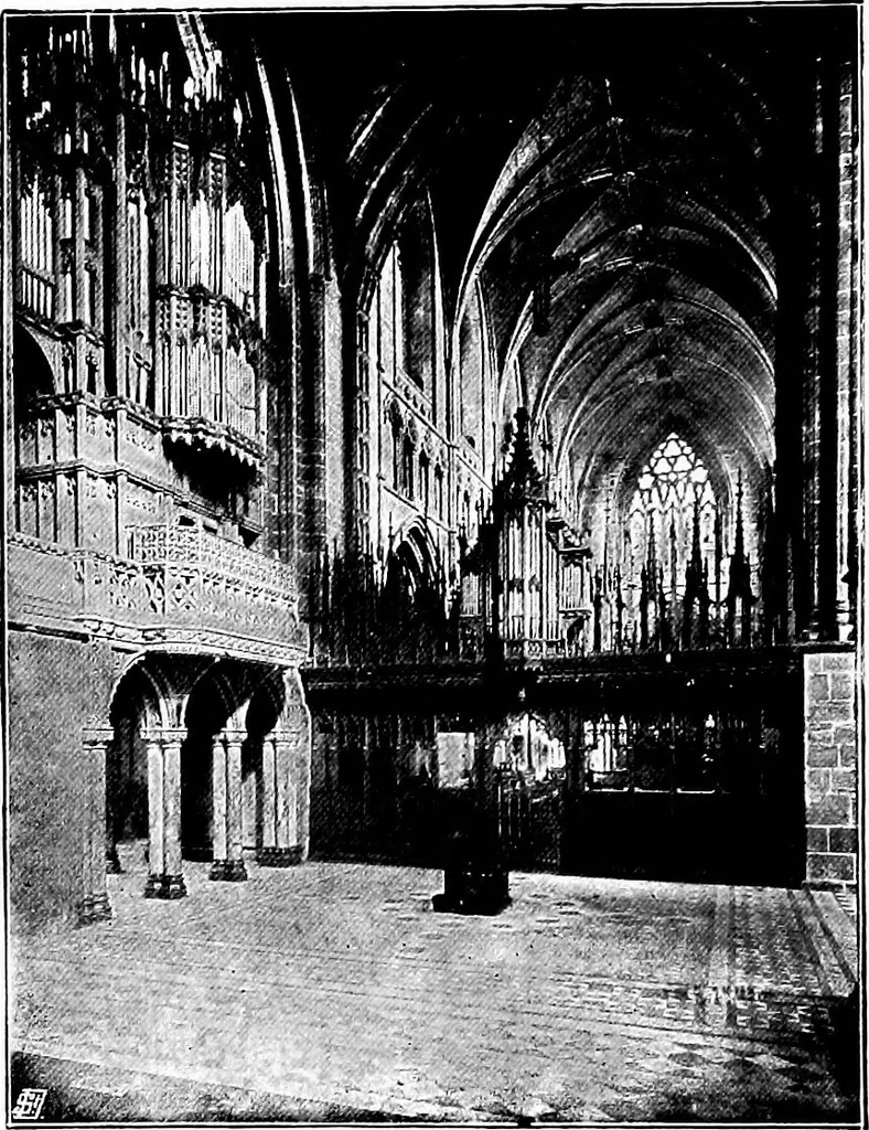 An illustration from An itinerary of the English cathedrals for the use of travellers, 1901, leaf 101
