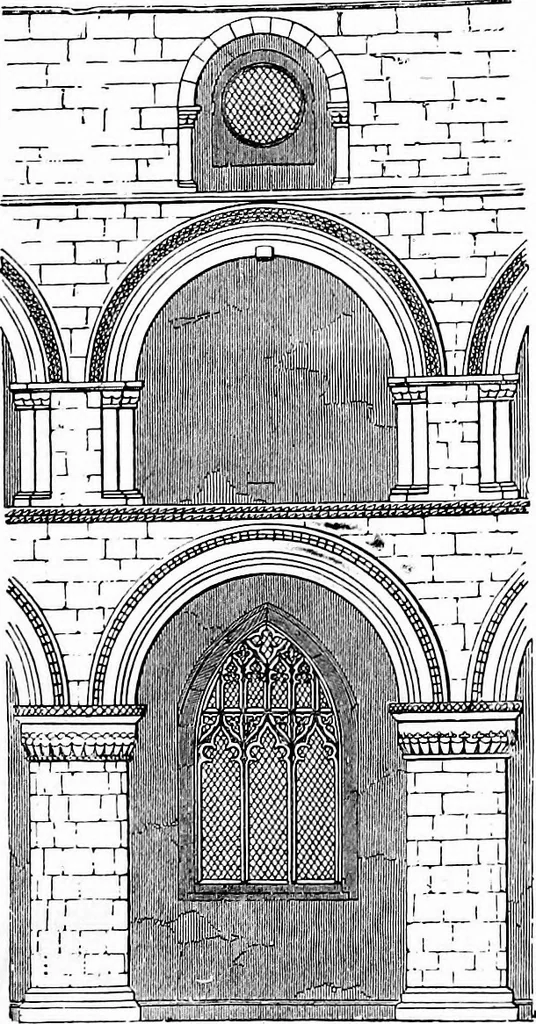 An illustration from An itinerary of the English cathedrals for the use of travellers, 1901, leaf 15