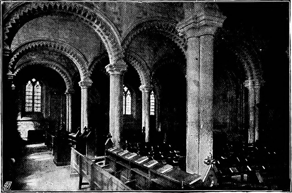 An illustration from An itinerary of the English cathedrals for the use of travellers, 1901, leaf 36