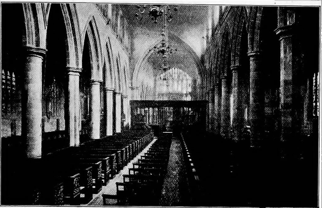 An illustration from An itinerary of the English cathedrals for the use of travellers, 1901, leaf 44