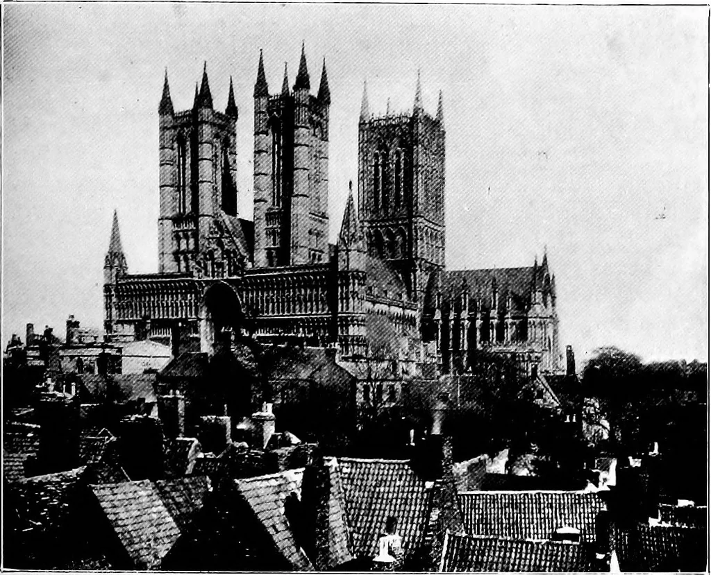 An illustration from An itinerary of the English cathedrals for the use of travellers, 1901, leaf 46