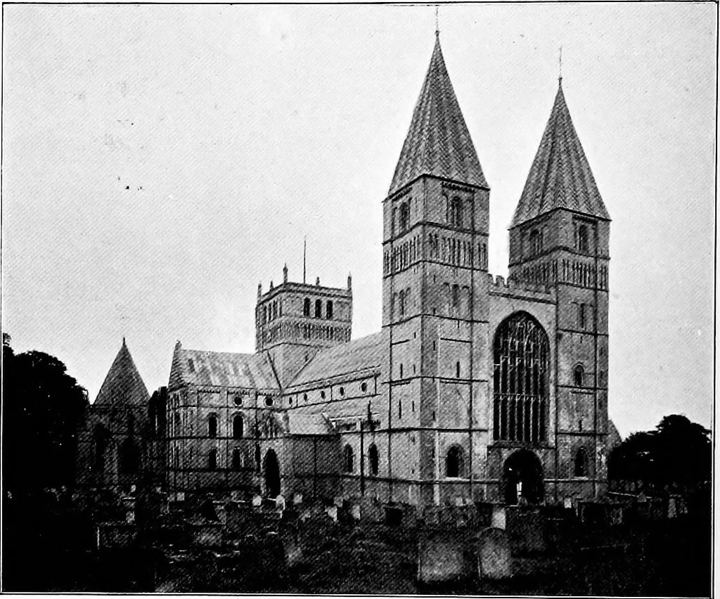 An illustration from An itinerary of the English cathedrals for the use of travellers, 1901, leaf 49