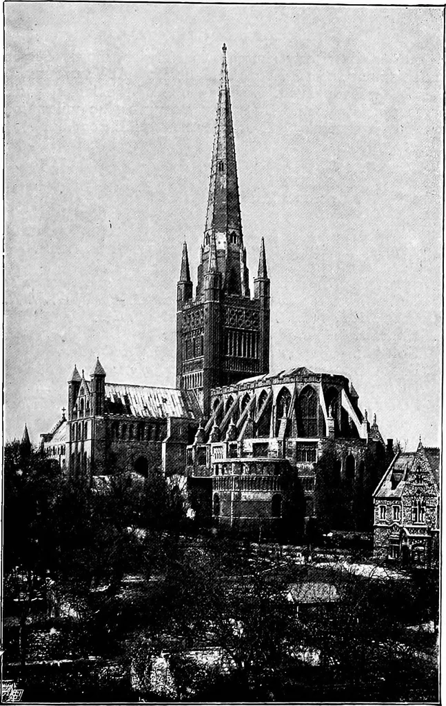 An illustration from An itinerary of the English cathedrals for the use of travellers, 1901, leaf 58