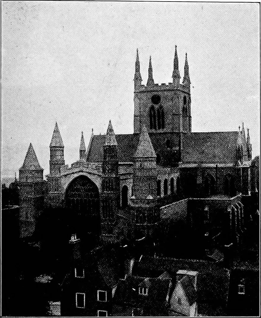 An illustration from An itinerary of the English cathedrals for the use of travellers, 1901, leaf 64