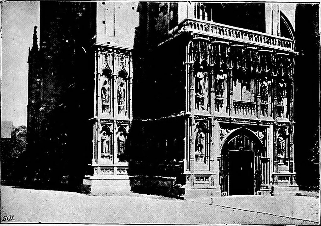 An illustration from An itinerary of the English cathedrals for the use of travellers, 1901, leaf 66