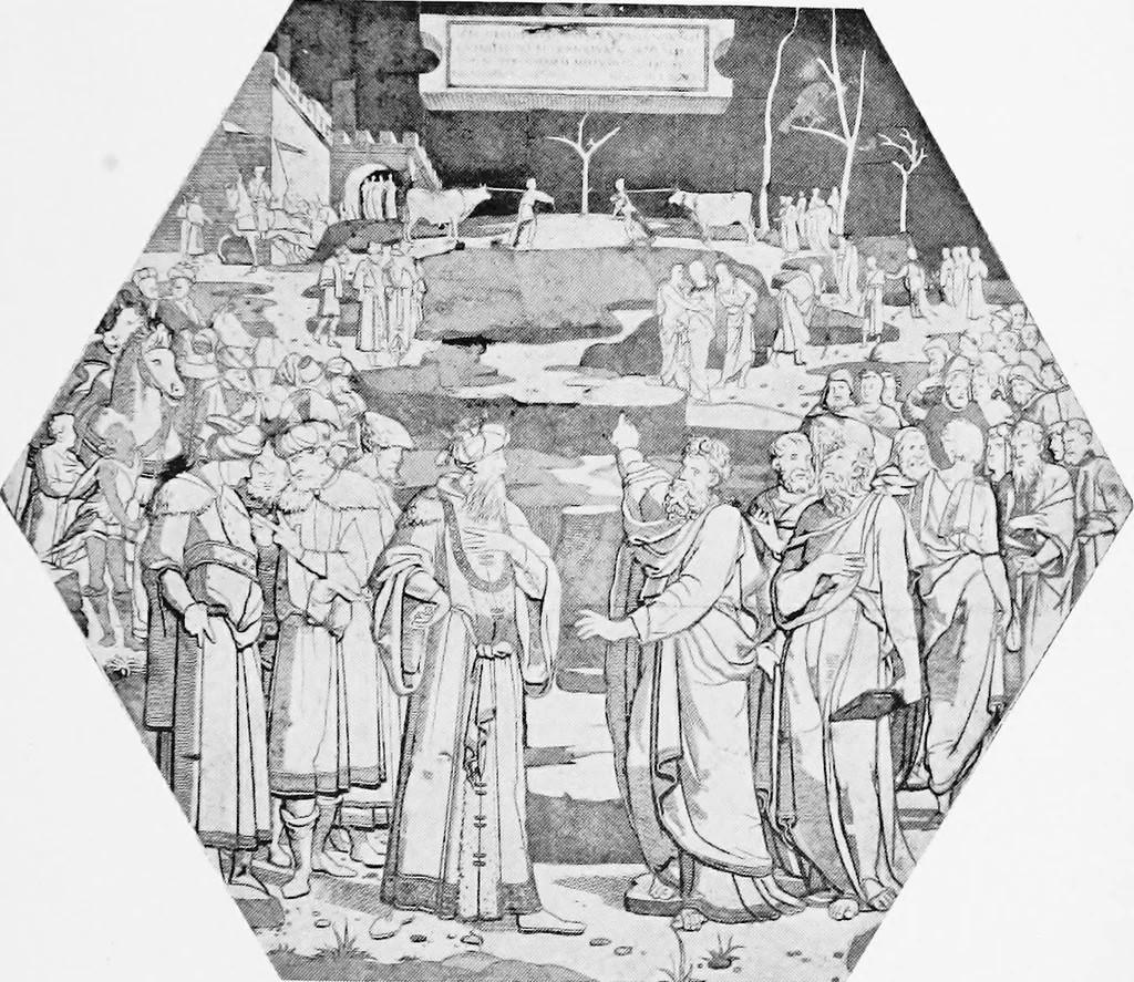 An illustration from The pavement masters of Siena (1369-1562), 1901, leaf 142