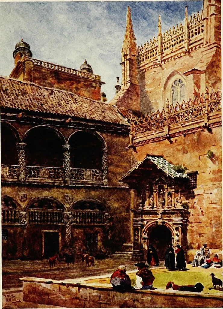 An illustration from Cathedral cities of Spain, 1909, leaf 91