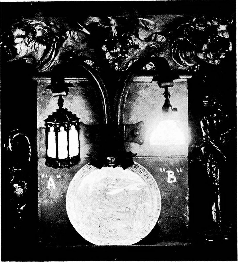 An illustration from The lighting book; a manual for the layman, setting forth the practical and esthetic sides of good lighting for the home, 1913, leaf 57