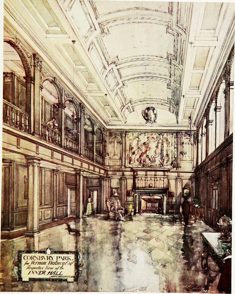 An illustration from The British home of to-day, a book of modern domestic architecture & the applied arts, 1904, leaf 138