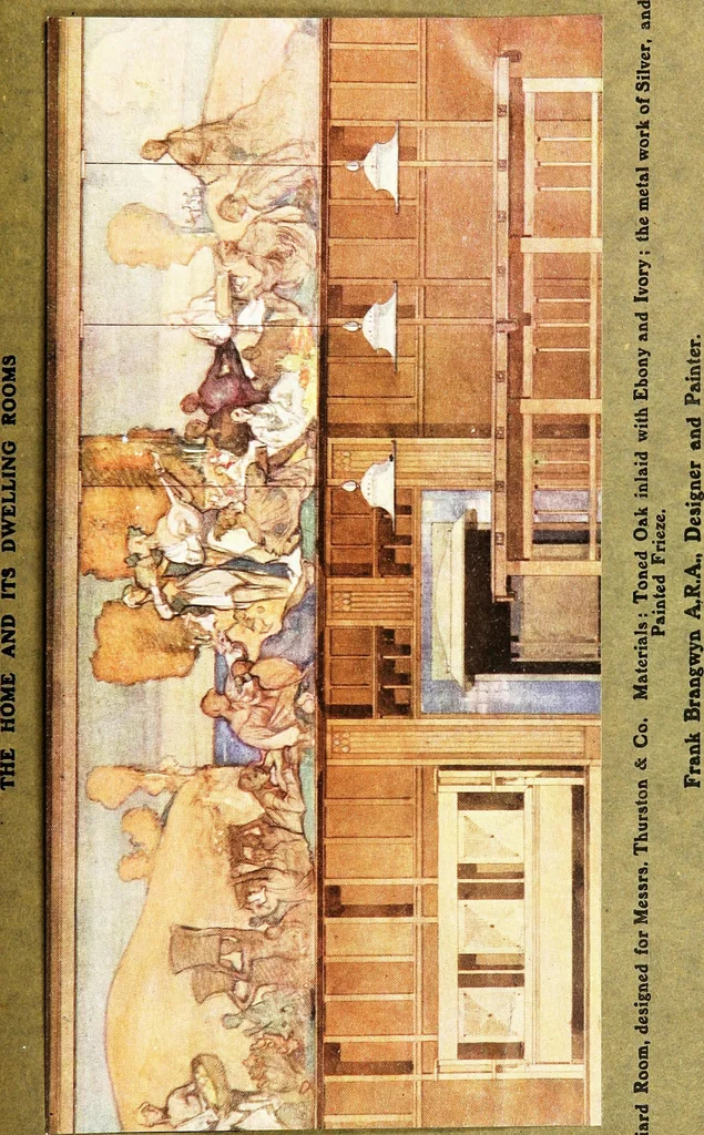 An illustration from The British home of to-day, a book of modern domestic architecture & the applied arts, 1904, leaf 98