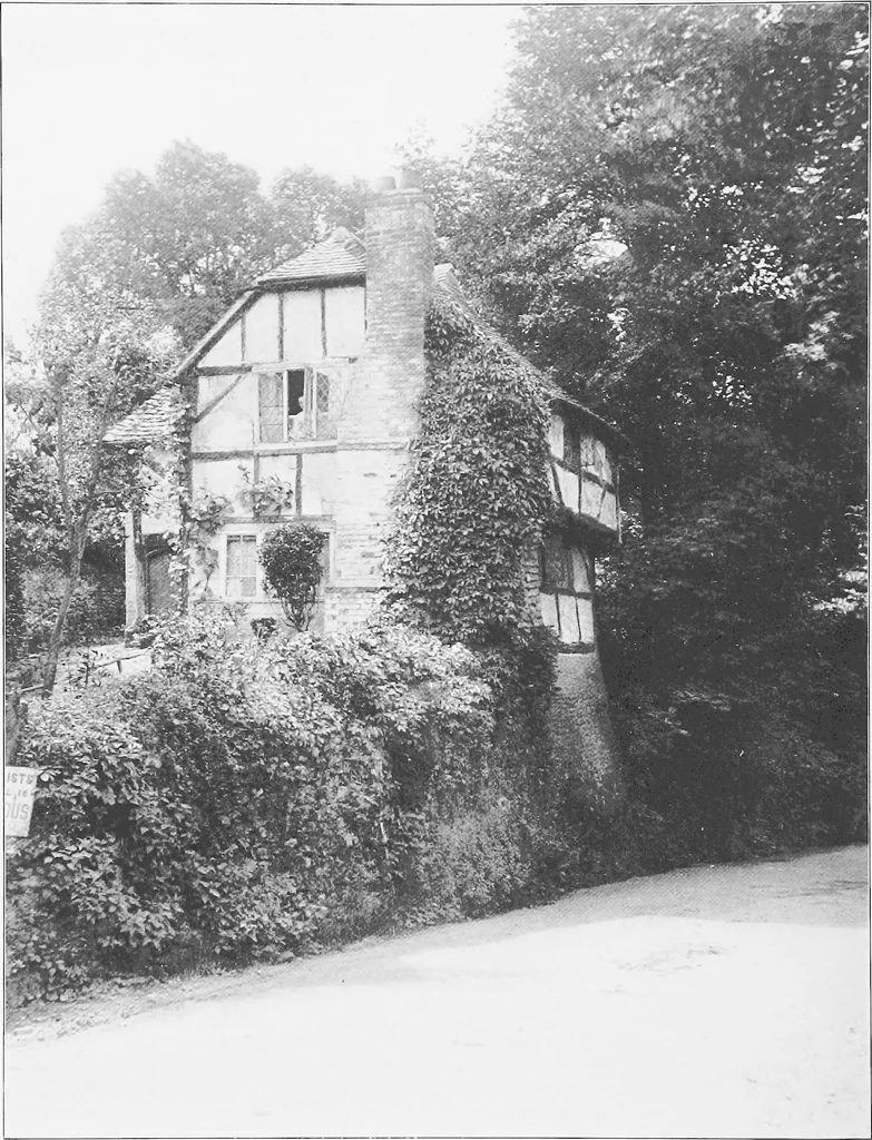 An illustration from Picturesque English cottages and their doorway gardens, 1905, leaf 31