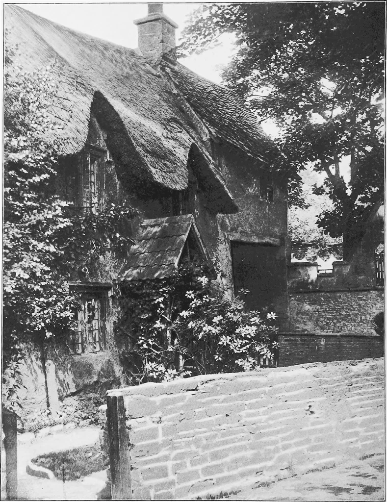 An illustration from Picturesque English cottages and their doorway gardens, 1905, leaf 39