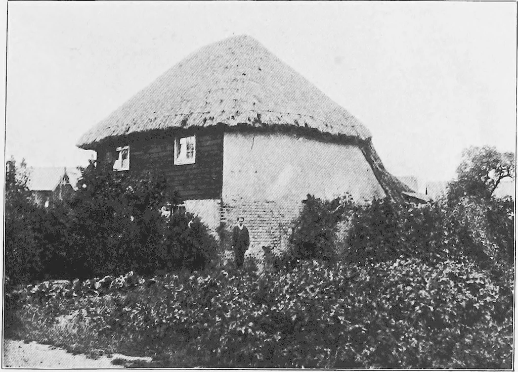 An illustration from Picturesque English cottages and their doorway gardens, 1905, leaf 46