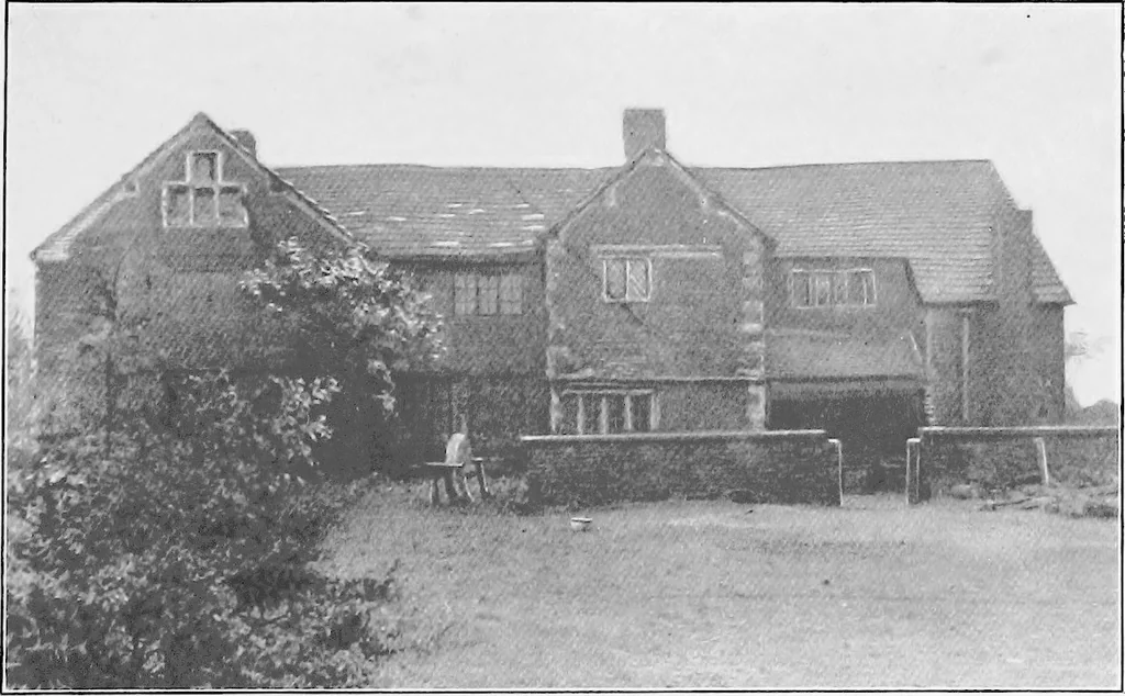 An illustration from Picturesque English cottages and their doorway gardens, 1905, leaf 48
