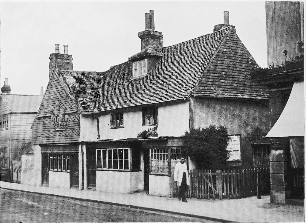 An illustration from Picturesque English cottages and their doorway gardens, 1905, leaf 79