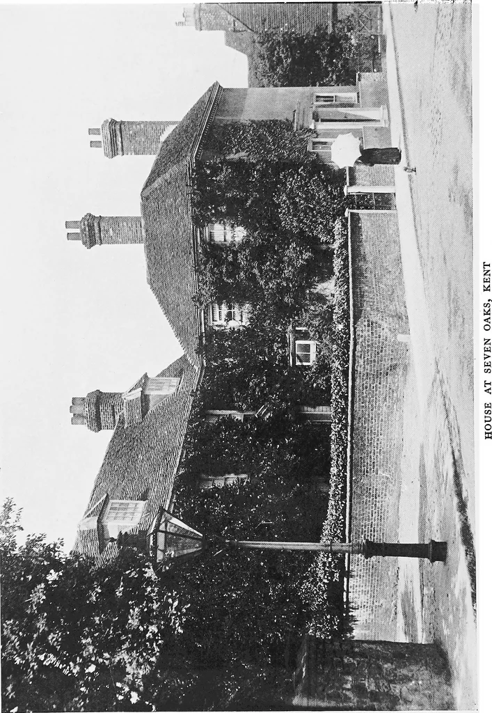 An illustration from Picturesque English cottages and their doorway gardens, 1905, leaf 87