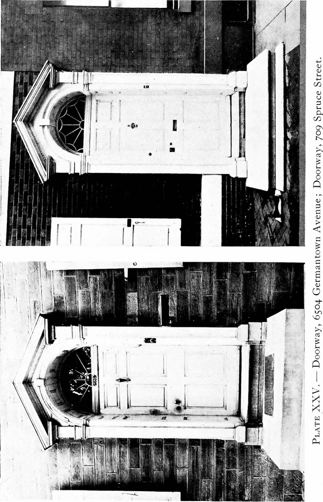 An illustration from The colonial architecture of Philadelphia, 1920, leaf 107