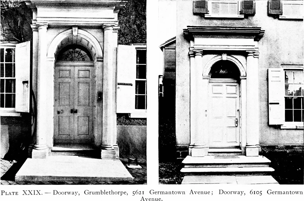 An illustration from The colonial architecture of Philadelphia, 1920, leaf 119